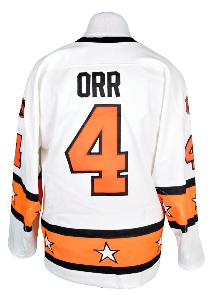 Lot Detail - Bobby Orr Signed Limited-Edition NHL All-Star Game Jersey  #80/144 from GNR and <br>Orr / Cournoyer Signed Framed Photo from GNR (25  x 30)
