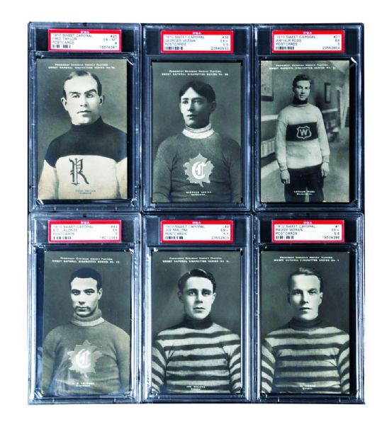 Phenomenal 1910-11 Sweet Caporal PSA-Graded Complete 45-Postcard Hockey Set <br>- Current Finest and All-Time Finest PSA Set!