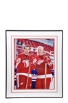 Gordie Howe and Steve Yzerman Detroit Red Wings Signed Limited-Edition Artist Proof Framed Photo #6/20 (22" x 26")