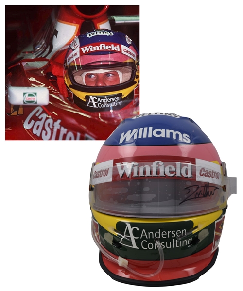 Jacques Villeneuve’s 1998 F1 Winfield Williams F1 Team Race-Worn Helmet