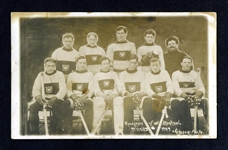 Montreal Wanderers 1907 Stanley Cup Champions Team Photo Postcard - Numerous HOFers!