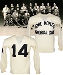 Mush Marchs 1937 "Howie Morenz Memorial Game" NHL All-Stars Game-Worn Wool Jersey with LOA from Family