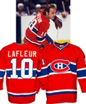 Guy Lafleurs 1977-78 Montreal Canadiens Game-Worn Playoffs Jersey with His Signed LOA - Video-Matched!