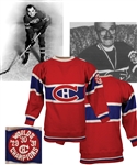 Nick Wasnies 1931-32 Montreal Canadiens Spectacular Wool Jersey with Rare 1929-30-31 Worlds Champions Patch!
