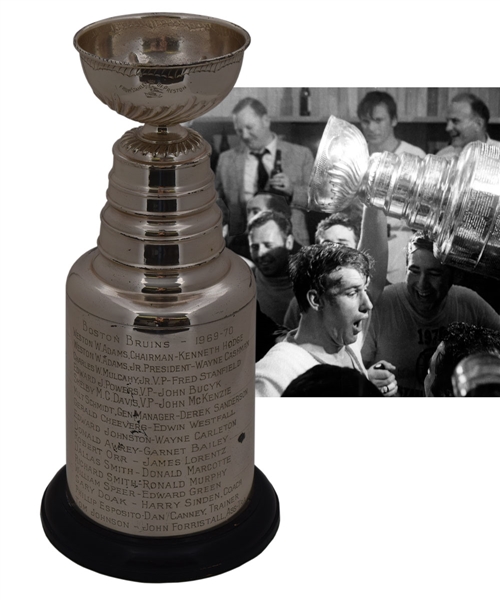 Charles Mulcahys 1969-70 Boston Bruins Stanley Cup Championship Trophy with LOA