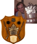 Guy Lafleurs 1976-77 Montreal Canadiens Conn Smythe Trophy Plaque with His Signed LOA (10 ¾” x 11 ¾”)