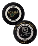 Brett Hulls 2000-01 Dallas Stars "30th NHL Hat Trick" Goal Puck
