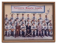 Toronto Maple Leafs 1951-52 Team-Signed Framed Photo with LOA (13 ¼” x 17 ¼”)