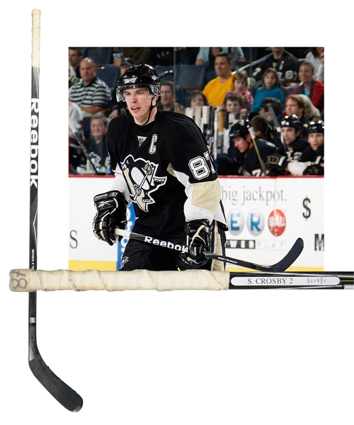 Sidney Crosbys November 14th 2009 Pittsburgh Penguins Game-Used Reebok Stick with COA - Obtained from Crosby!