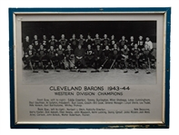 Cleveland Barons 1943-44 Team Photo from Cleveland Arena