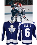 Ron Ellis 1979-80 Toronto Maple Leafs Game-Worn Jersey - Team Repairs!