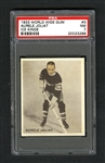 1933-34 World Wide Gum Ice Kings V357 Hockey Card #3 HOFer Aurele "Mighty Atom" Joliat - Graded PSA 7