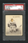 1933-34 World Wide Gum Ice Kings V357 Hockey Card #11 HOFer Roy "Schrimp" Worters RC - Graded PSA 7