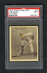 1933-34 World Wide Gum Ice Kings V357 Hockey Card #22 HOFer Irvine "Ace" Bailey RC - Graded PSA 7