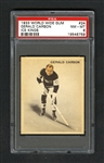1933-34 World Wide Gum Ice Kings V357 Hockey Card #24 Gerald "Stub" Carson RC - Graded PSA 8 - Highest Graded!