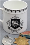 Vintage 1902 Lord Stanley / Earl of Derby Ceramic Mug and Medals (2)