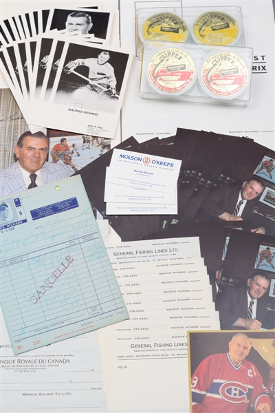 Maurice "Rocket" Richard Personal Postcard and Memorabilia Collection of 350+