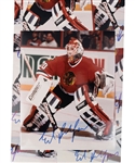 Ed Belfours Signed Chicago Blacks Hawks Photo Collection of 40 (8" x 10")