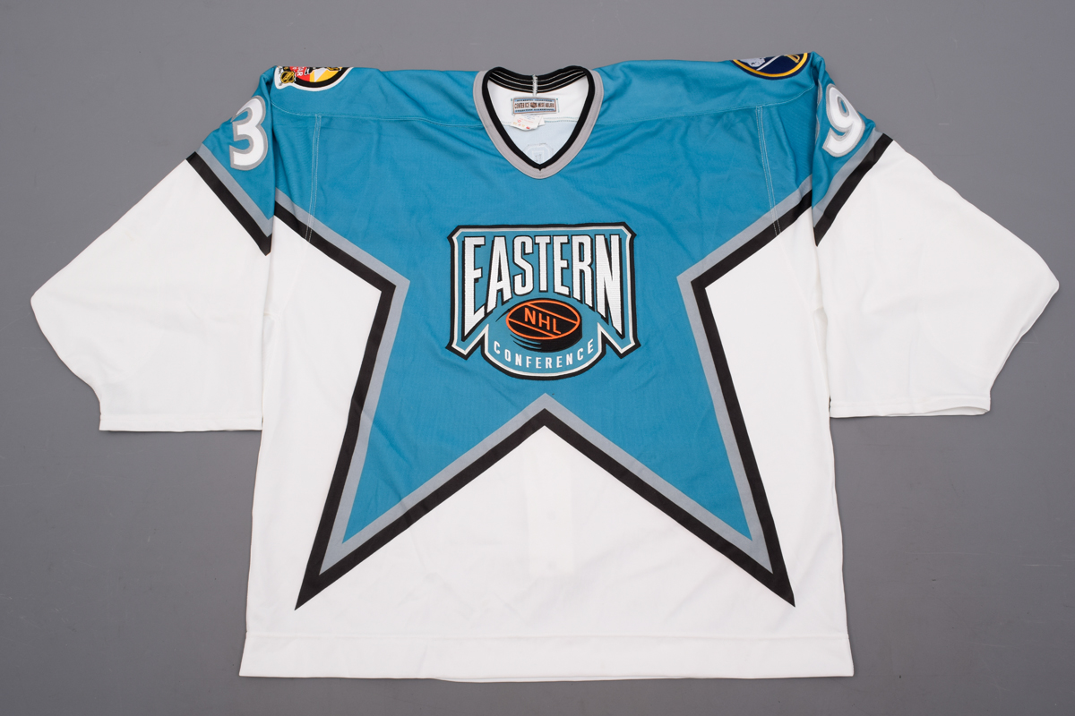 Lot Detail - Dominik Hasek's 1996 NHL All-Star Game Eastern Conference  Signed Game-Worn Jersey with NHLPA LOA