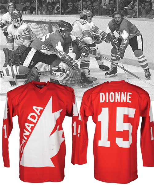 Marcel Dionnes 1976 Canada Cup Team Canada Game-Worn Jersey