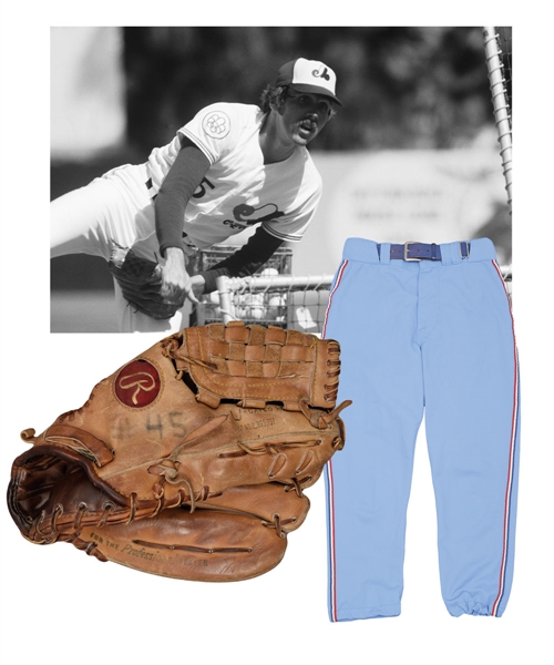 Steve Rogers Mid-to-Late 1970s Montreal Expos Rawlings Game-Used Glove and 1978 Game-Used Pants