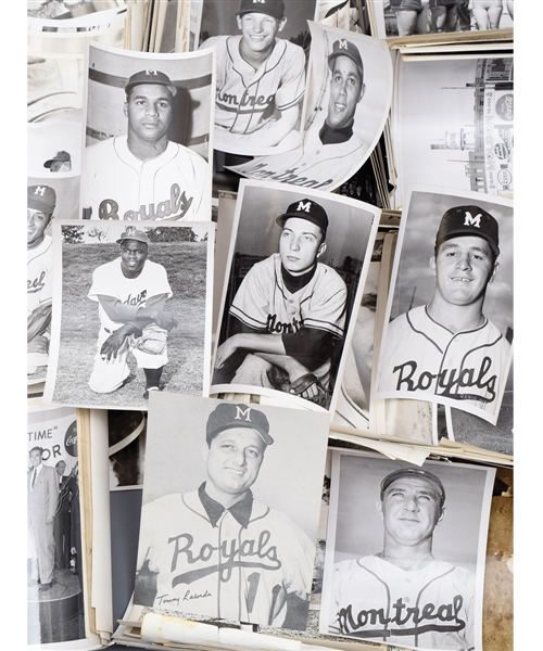 Montreal Royals Baseball Club 1930s-1950s Photo Collection of 185+ with Robinson, Campanella, Newcombe, Hoak & Others