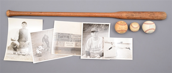Vintage Baseball Memorabilia Collection with Brooklyn Dodgers and Other Teams Players Photos, Various Baseballs and More!