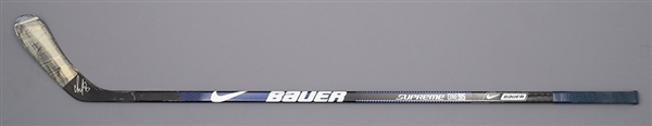 Alexander Ovechkins 2000s Washington Capitals Signed Bauer Supreme One95 Game-Used Stick