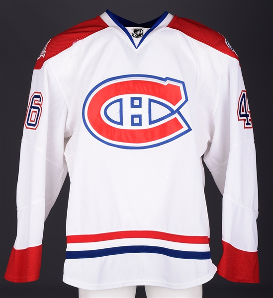 Andrei Kostitsyns 2008-09 Montreal Canadiens Game-Worn Jersey with Team LOA - 100 Seasons and All-Star Game Patches! - Photo-Matched!