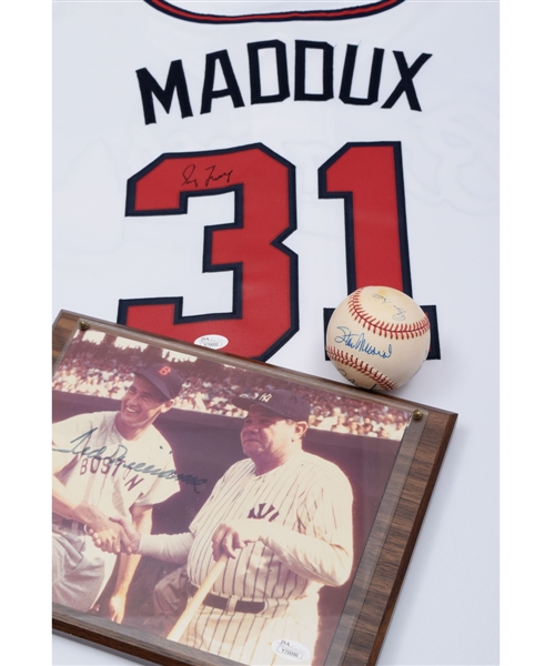 MLB Stars Autograph Collection with Ted Williams, Greg Maddux and St. Louis Cardinals Legends Multi-Signed Baseball - All JSA Authenticated