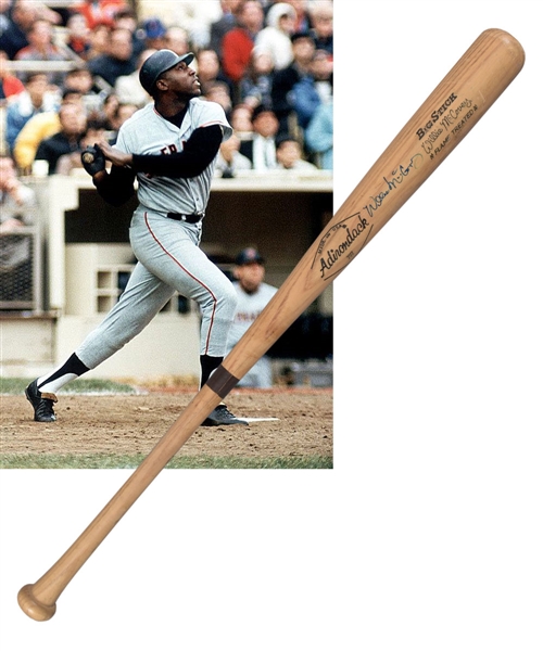 Willie McCovey’s 1970s Signed Adirondack Game-Used Bat 