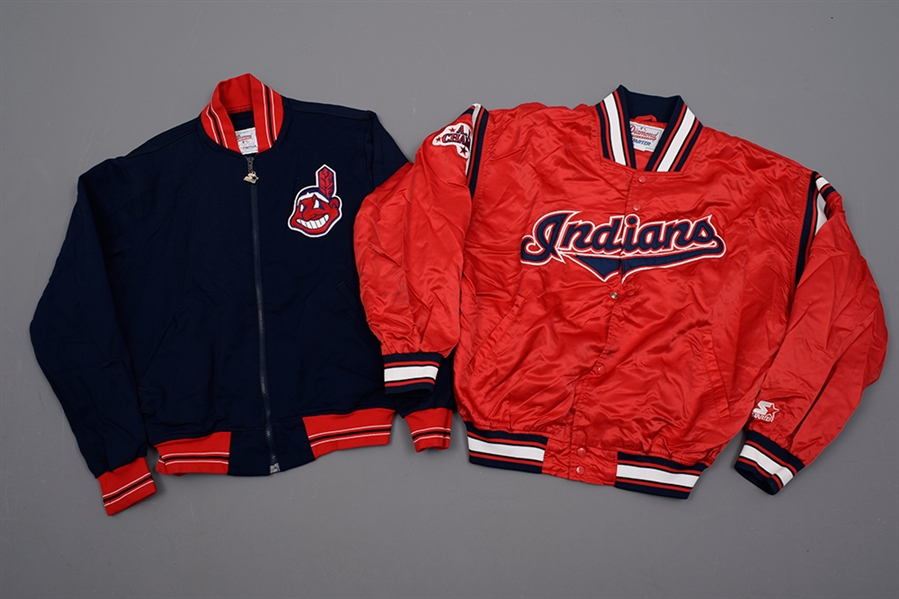 Cleveland Indians Game-Worn Collection of 14 with Batting Helmets, Jackets, Alomars 2000 Pants and More!
