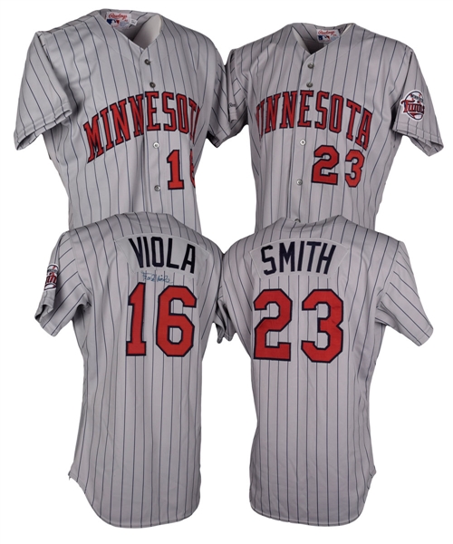 Frank Violas and Roy Smiths 1989 Minnesota Twins Game-Worn Jerseys