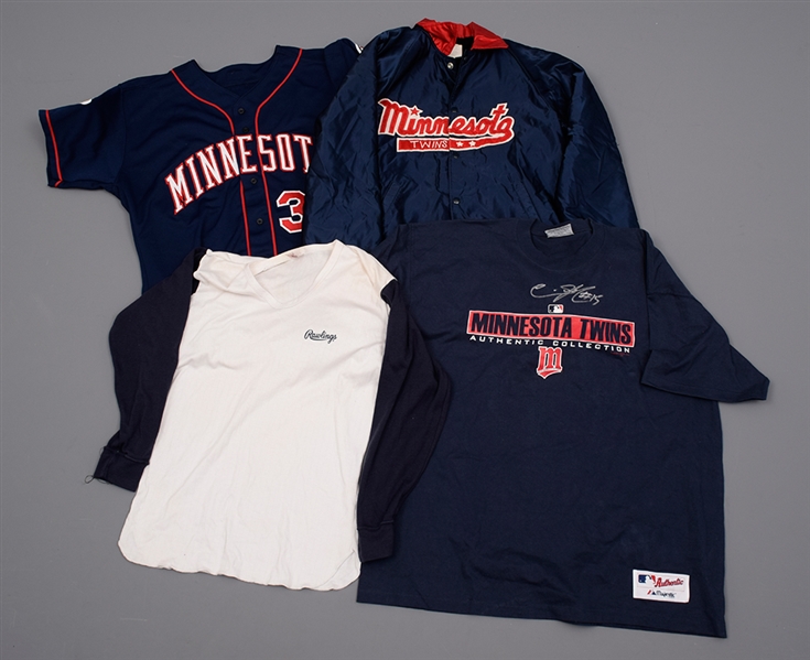 Minnesota Twins Game-Worn Collection of 10 with Knoblauchs Cleats, Romeros Jersey, Mitchells Jacket and More!