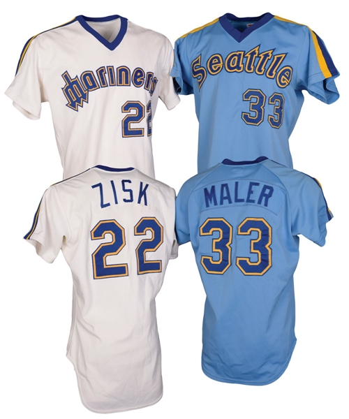 Richie Zisks and Jim Malers 1981 Seattle Mariners Game-Worn Jerseys