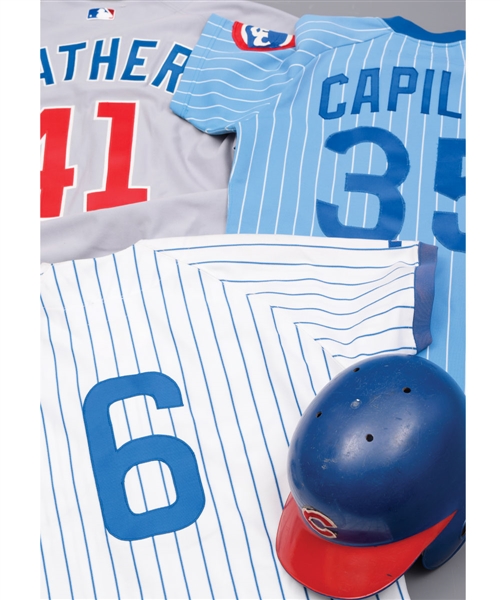 Chicago Cubs Game-Worn Collection of 14 with Capillas 1980, Sanchezs 1992 and Weathers 2001 Game-Worn Jerseys Plus Much More!