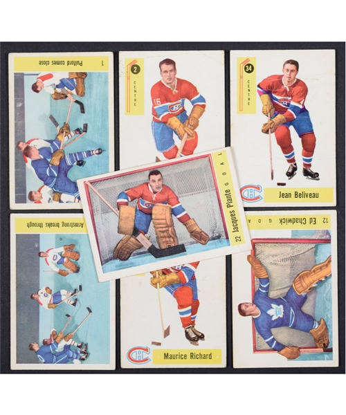 1958-59 Parkhurst Hockey Cards Partial Set (36/50)