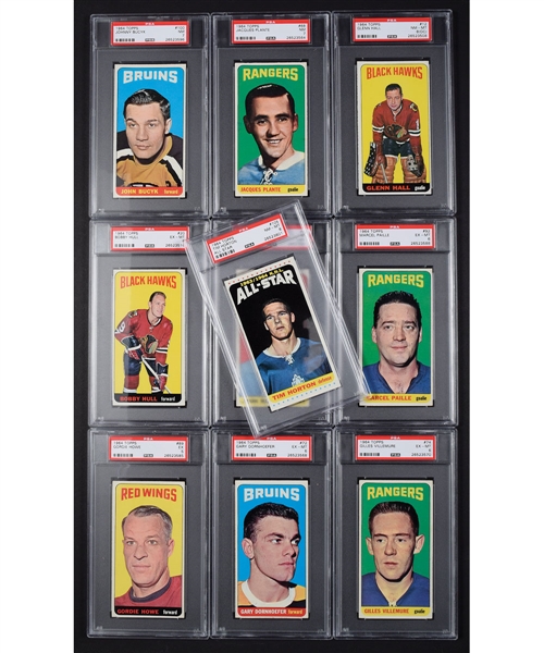 1964-65 Topps Hockey Tall Boys PSA-Graded Complete 110-Card Set
