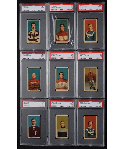 1910-11 Imperial Tobacco Hockey C56 Near Complete Set (34/36) - Many PSA-Graded Cards