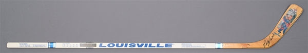 Mark Messier Signed 1990-91 Edmonton Oilers Special Edition Louisville Stick