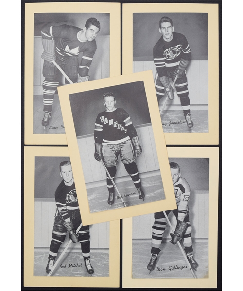 Bee Hive Group 1 (1934-43) Hockey Photos (6) Plus Canada Starch Crown Brand 1935-40 Hockey Picture Collection of 16