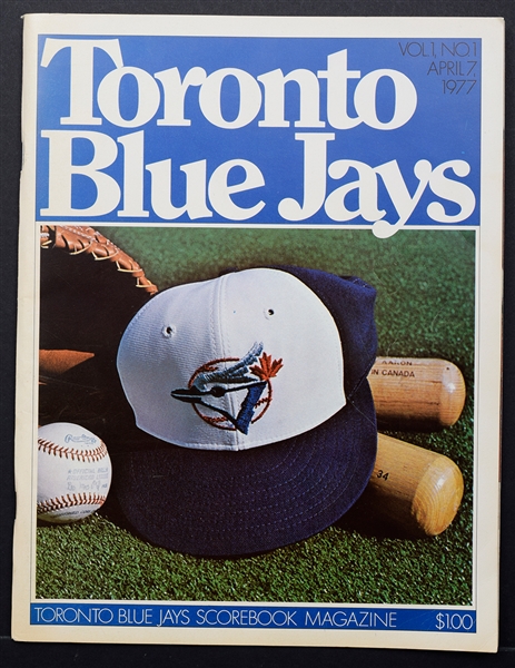 Toronto Blue Jays 1977 Inaugural Season First Game Program and Ticket Plus 1993 World Series Game 3, 4 and 5 PSA-Graded Gem MT 10 Tickets