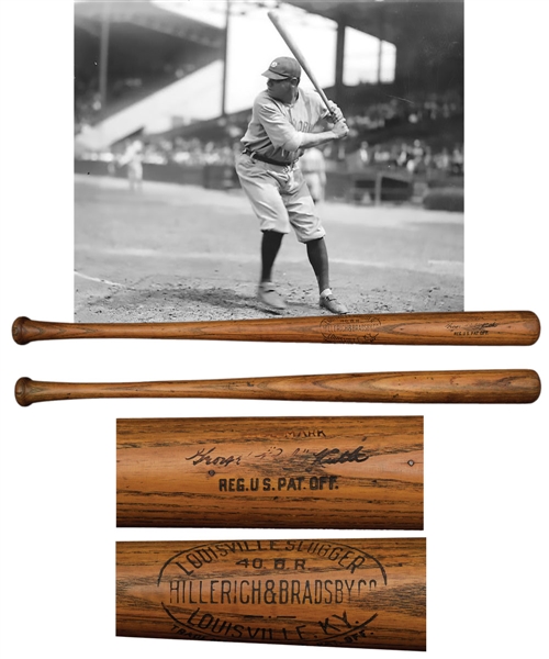 George Herman "Babe" Ruth 1919-22 Game-Used R2 (40BR) H&B Louisville Slugger Professional Model Bat with PSA/DNA and Mears Letters (39, Geo. Ruth - Factory Side Written)