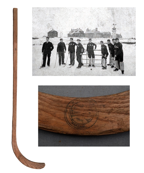 1880s/1890s Spalding Ice Hockey Ice Polo Stick (33")