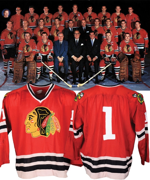 Chicago Black Hawks Mid-to-Late-1960s Game-Worn Jersey Attributed To Bill Hay