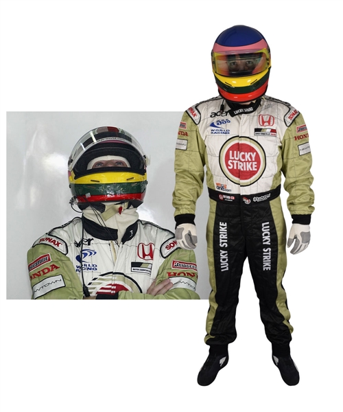 Jacques Villeneuve’s 2002 F1 Lucky Strike BAR Honda F1 Team Signed Race-Worn Suit