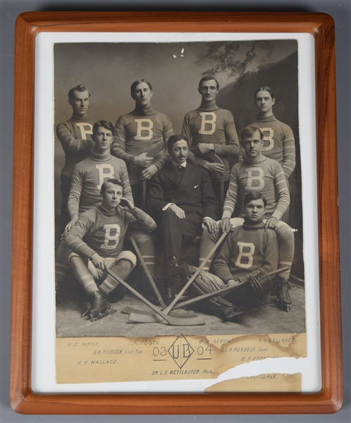 University of Buffalo 1903-04 Hockey Team Framed Photo (12" x 15") 