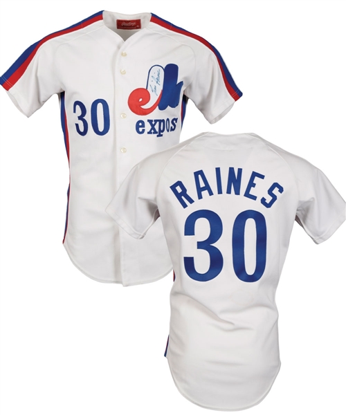 Tim Raines 1981 Montreal Expos Signed Game-Worn Jersey and 1986 Game-Worn Pants