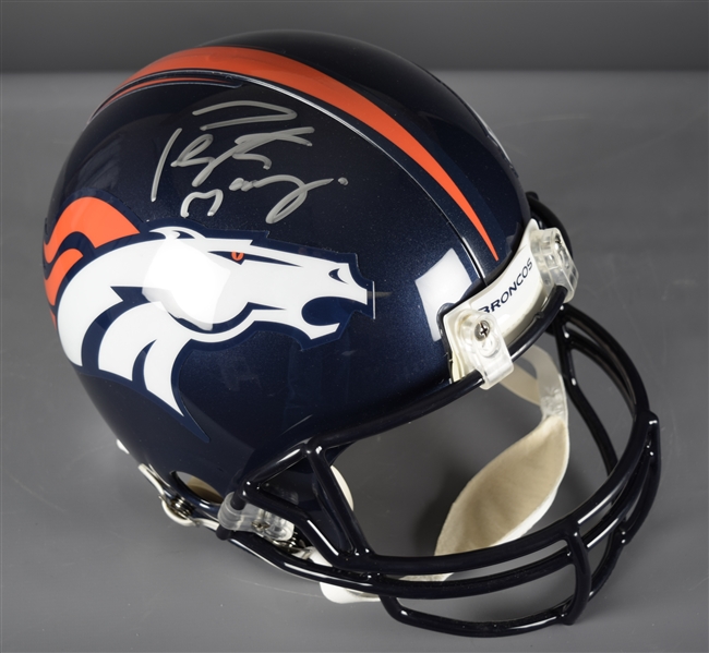 Peyton Manning Signed Denver Broncos Full-Size Riddell Helmet with Steiner COA