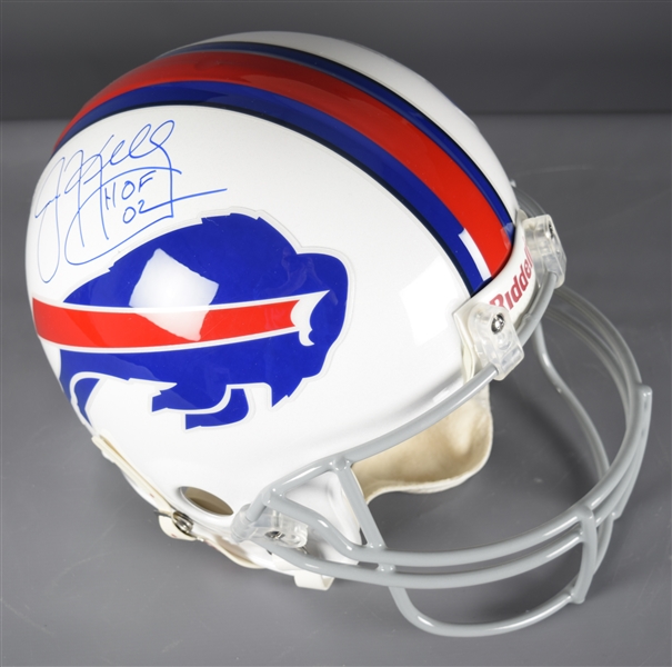 Jim Kelly Signed Buffalo Bills Full-Size Riddell Helmet with Steiner COA - "HOF 02" Annotation